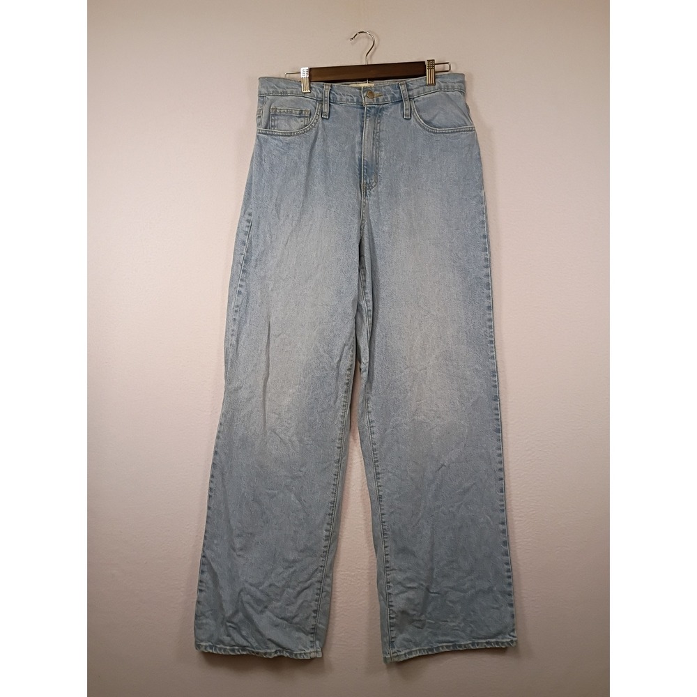 Retro Universal Thread Womens 10 Light Blue High Rise Wide Leg Denim Jeans
